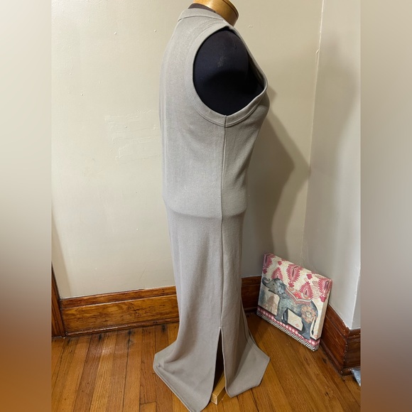 Vintage Express Womens Beige Button-Down V-Neck Sleeveless Maxi Dress Size Small - Picture 3 of 10